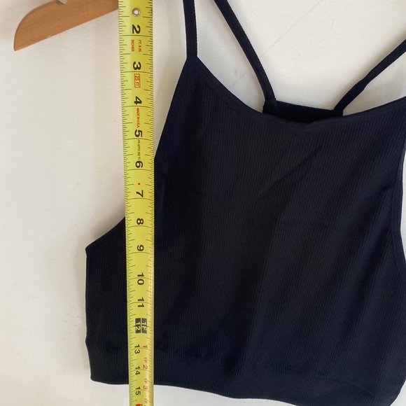 (AA4) Odiva Black Ribbed 2piece Tank top and Biker Short set, Size XL, NWT - Picture 14 of 14